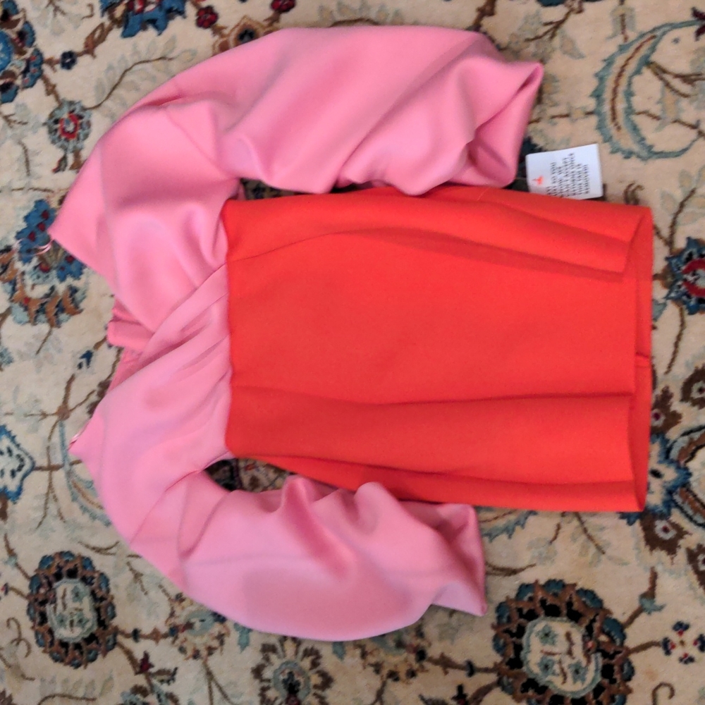 ASOS pink and red dress